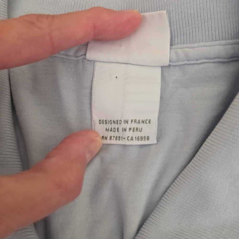 Lacoste Men's Size 7 2XL Light Blue Short Sleeve Polo - Picture 10 of 10